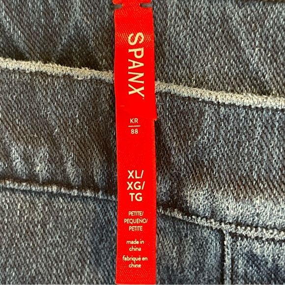 SPANX Jean-ish Ankle Leggings Size XL Dark Wash - Picture 6 of 11